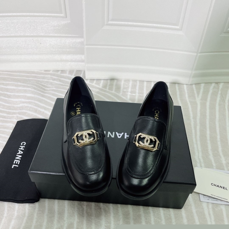 Ch*el leather shoes